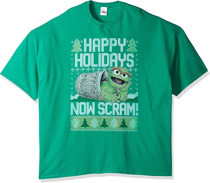 sesamestreet男式bigandtalloscarnowscramuglychristmast恤bt